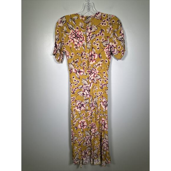 Kachel x Anthropologie Thea Midi Dress 4 Yellow Vintage Floral Cottage Core‎ - Picture 2 of 7